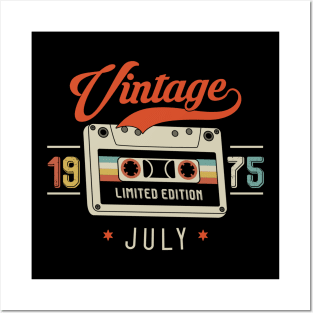 July 1975 - Limited Edition - Vintage Style Posters and Art